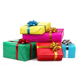 1 ",2",3 "pulgadas plata oro brillo plástico tirar vacaciones decoración Pp arcos regalo Pp tirar arco colorido Mini cinta arco - Product Image 3