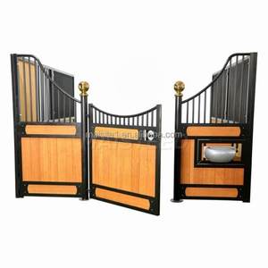 Étable à <span class=keywords><strong>chevaux</strong></span> préfabriquée portable de 10 pieds sur mesure avec toit en acier galvanisé, <span class=keywords><strong>abri</strong></span> extérieur pour bétail - Product Image 6
