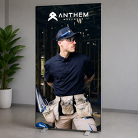 Support d'affichage LED rétroéclairé pour événements, avec impression personnalisée de logo, idéal pour publicité et toile de fond.
