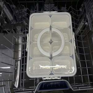 Contenedores de Almacenamiento de Plástico Ecológicos de Cinco Niveles, Desmontables, Minimalistas, Brillantes, Bandeja Divisoria para Refrigerador y Congelador, para Servir Alimentos - Product Image 3