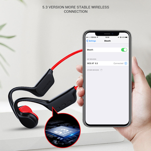 Headphone Olahraga Nirkabel IPX8 Open Ear Stereo <span class=keywords><strong>Neckband</strong></span> <span class=keywords><strong>Headset</strong></span> Lari BT Konduksi Tulang - Product Image 6