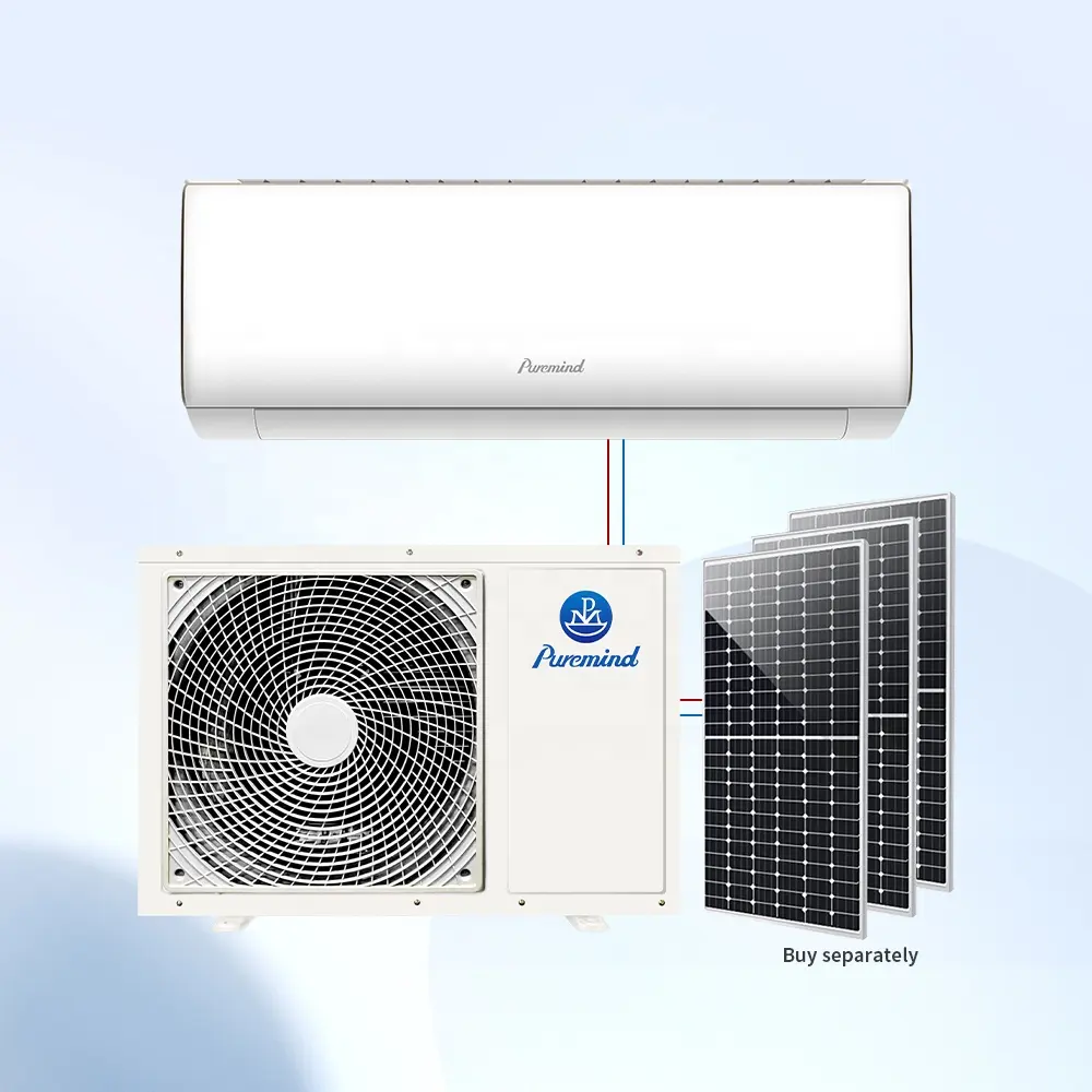 New Green Energy Solar Powered Air Conditioner Off Grid Split Wall Mounted Wholesale Factory Price for Home Power Saving