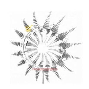 Paesaggio esterno scultura cinetica del vento in acciaio inox metallo artigianato ferro decorazione pubblica per il nuovo anno angelo croce di moda - Product Image 3