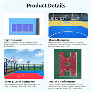 Baldosas de PVC Antideslizantes para Interiores y Exteriores, Tapete para Gimnasio, Color Morado, Ecológico, Absorción de Impactos, Multideportivo - Product Image 4