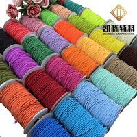 Cordon élastique rond en polyester et latex importé, personnalisé, 2 mm, 3 mm, plusieurs couleurs en stock, vente en gros usine