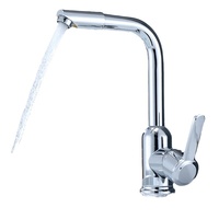 Robinet de cuisine transfrontalier en acier inoxydable 304 pour évier à légumes, design moderne et simple, à poser sur comptoir, eau chaude/froide