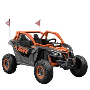 Электрический детский автомобиль 24 В с дистанционным управлением унисекс игрушка с 4 пластиковыми колесами 2 сиденья для детей в возрасте от 11 до 13 лет - Product Image 1