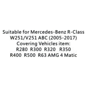 Amortisseur pneumatique 2005-2017, suspension pneumatique, arrière gauche/droite, sans ADS, compatible avec Mercedes Benz Classe R W251 V251 - Product Image 4