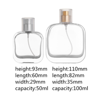 Flacon diffuseur de parfum en verre, 50ml, 100ml, grain de crocodile transparent