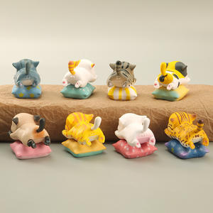 Lot de figurines animées de 3 à 5cm, 8 pièces par lot, jouets mignons, animaux, chats, mini taille, Gachapon, boîte à oeufs, dessin animé, figurine <span class=keywords><strong>manga</strong></span> - Product Image 6