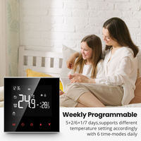Thermostat numérique LCD Larkkey, interrupteur de contrôle de la température, contrôleur programmable de chauffage par le sol