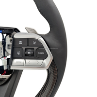 Dengan Paddle Shifter Sport Carbon Fiber Steering Wheel untuk Toyota Landcruiser Prado 150 200 300 LC200 LC300 FJ120 FJ150 LC70.