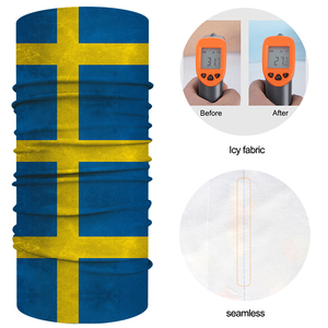 Cache-cou d'extérieur UPF100 de haute qualité, sans couture, imprimé drapeau, multifonctionnel, absorbant l'humidité, utilisable comme bandana tubulaire, <span class=keywords><strong>snood</strong></span>, bandeau et écharpe - Product Image 2