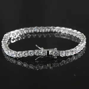 Hot Sale 925 Sterling Silver Fashion Jewelry Charm Bracelet High Quality Trend Zircon Luxury Tennis Bracelet For Women