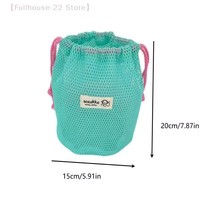 Maille cordon poche maquillage toilette sacs de rangement voyage lavage corps douche organisateur cosmétique sac