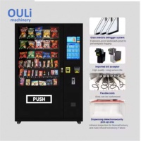 Super Septembre : Distributeur automatique WHALE TOUCH grande capacité, 180 emplacements, 36 distributeurs pour snacks et boissons, fonctionne avec cartes, billets et pièces.