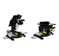 Scie à onglet électrique portable 2-en-1 de 8 pouces 220V avec fonction de coupe composite pour aluminium, bois et plastique