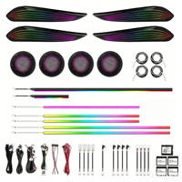 Kit d'éclairage d'ambiance dynamique LED multicolore pour BMW Série 3 F31 F34 F36, bande lumineuse d'ambiance pour l'intérieur de la voiture