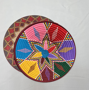 Pegatina Etíope Tradicional Mesob Colorida con Logotipo Personalizado al por Mayor - Product Image 4