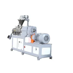 Lab Scale 45mm Single Screw Extruder Pelletizer Plastic Hot Melt Extruder