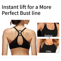 XINKE Racerback Conceal Straps Soutien-gorge de contrôle du décolleté avec boucles de réglage de la sangle de jarretelle Accessoire de sous-vêtement essentiel