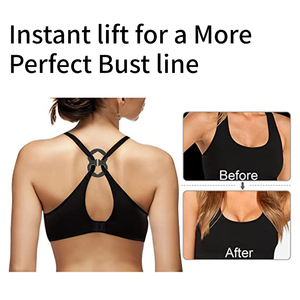 XINKE Racerback occultamento cinturini con scollatura reggiseno di controllo con <span class=keywords><strong>bretelle</strong></span> e fibbie accessorio essenziale per biancheria intima - Product Image 4