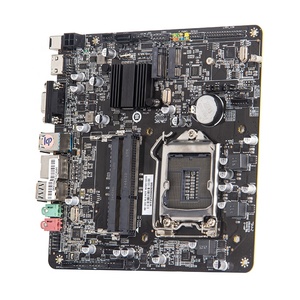 Thương hiệu mới Mini ITX H81 ATX Bo mạch chủ kép <span class=keywords><strong>DDR3</strong></span> * 2 hỗ trợ i3 i5 i7 128 GB SATA2 USB3.0 M.2 cho máy tính để bàn tất cả-trong-một PC máy tính - Product Image 1