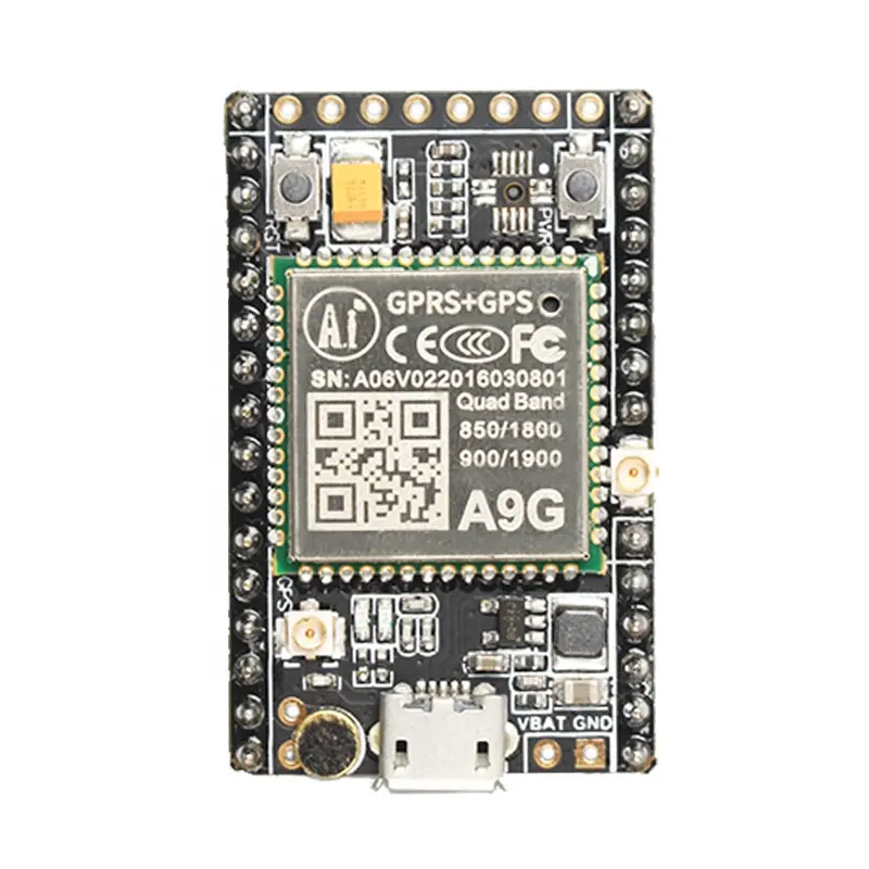 وحدة إرسال لاسلكية من Ai-Thinker, لوحة تطوير A9G مزودة بمنفذ USB ، جي بي إس ، جي إس إم ، جي بي آر إس ، لاسلكية