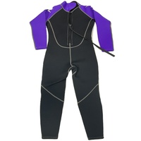 DIVESTAR Baju Renang Anak 3mm Neoprene Thermal Diving One Piece Rash Guard Perlindungan UV Tahan Air Logo Depan