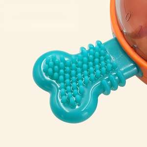 नया मॉडल कुत्ते चबाने खिलौना बॉल-इको-फ्रेंडली टीपीआर सामग्री मानसिक उत्तेजना और स्थायित्व उपचार वितरण - Product Image 4