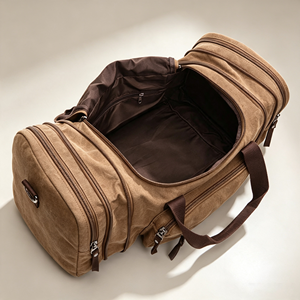 Bolsa de Viaje de Lona de Gran Capacidad con Cierre, Ecológica, Reutilizable, con Logotipo Personalizado, Múltiples Bolsillos, Resistente, Deportiva - Product Image 2