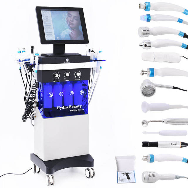 Newest 15 in 1 Facial Hydro Dermabrasion Facials Machine Aqua Facial Cleaning Hydro Microdermabrasion Machine