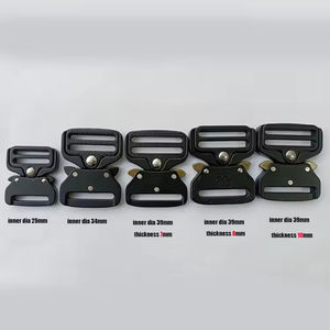 Hebillas de Liberación Rápida para Collar de Perro de Aleación de Zinc Negro de 38 mm de Alta Calidad, Clips Metálicos Tácticos de Liberación Lateral Plana de 1.5 Pulgadas - Product Image 4