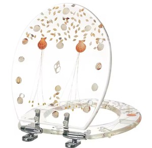 Abattants de toilettes modernes en lucite de haute qualité, design unique avec <span class=keywords><strong>résine</strong></span> transparente colorée, style unique - Product Image 1