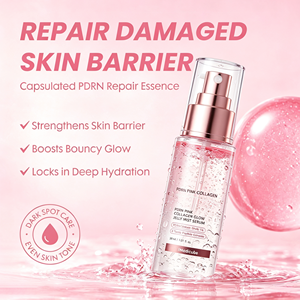 Sérum en gelée de collagène rose PDRN à étiquette privée OEM, brume hydratante pour le visage, spray boostant l'éclat, logo personnalisé - Product Image 5