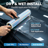 Film de protection de peinture TPU PPF transparent haute brillance auto-réparateur anti-jaunissement hydrophobe invisible pour carrosserie de voiture