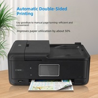 Imprimante tout-en-un PIXMA TR8620 pour la maison et le bureau, copieur, scanner, fax, chargeur automatique de documents, impression photo, AirPrint, noir, compatible Alexa