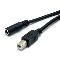 Options multi-interfaces personnalisées disponibles 12V/24V alimenté USB vers USB B mâle et DC 5521/5525 femelle pour imprimantes de terminaux IBM POS