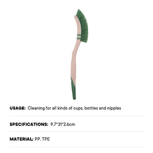 Brand New PP TPE <b>Bottle</b> <b>Brush</b> Non-scratch <b>Bottle</b> <b>Brush</b> Baby <b>Bottle</b> Cleaning <b>Brush</b> with Handle Cleaning for cups <b>bottles</b> nipples - Product Image 5