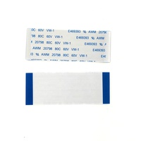 Câble plat flexible FFC/FPC LVDS personnalisé, 40 broches sur le même côté, pas de 0,5 mm, longueur 400 mm