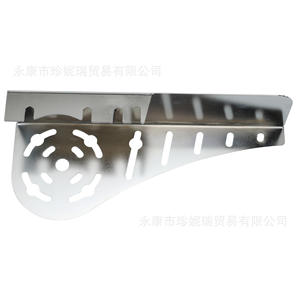 Cache d'embrayage en acier ZhenNirui 332 mm, motif argenté, fixation inférieure pour la réparation et l'amélioration des motos - Product Image 3