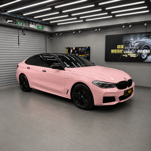 Vinilo para Automóviles PET, Color Rosa Sakura, Alto Brillo, Antiarañazos, con Liberación de Aire, para Envolver Todo el Vehículo, Película que Cambia de Color, Rollo de PPF - Product Image 1