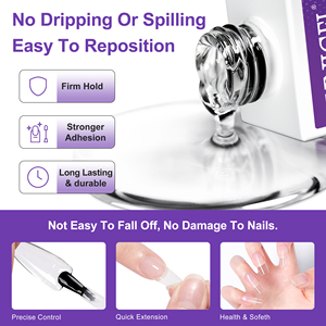 <span class=keywords><strong>UNIGEL</strong></span> Gel Constructor de Uñas Sin Limpieza, Gel Reforzador Transparente Sin Polvo Pegajoso, Gel para Uñas OEM Personalizado al por Mayor 15ml - Product Image 2