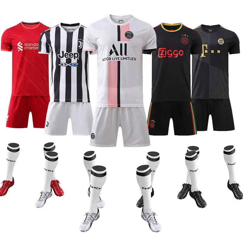 Custom new design high quality factory Original football uniform kit full set 2020 hot clubs quality men soccer wearHot