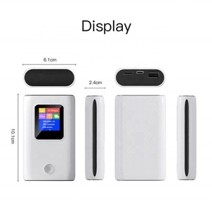 Brand New 4G LTE Mobile Wifi Hotspot with 6000Mah Power Bank Type C MF905C-MC2 Pro with Screen 4G Sim <b>Router</b> - Product Image 3