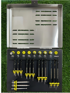 Kit Quirúrgico Dental de 26 Piezas para Implantes Zigomáticos, Brocas Recubiertas de Titanio, Instrumentos de Cirugía Ósea Zigoma, Reutilizables, Autoclavables, CE - Product Image 1