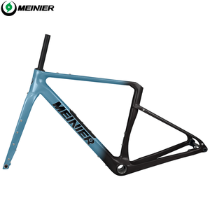 Kit de cadre de vélo de gravier en carbone avec patte de dérailleur UDH et boîte à outils intégrée - Product Image 1