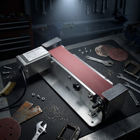 Meuleuse à bande électrique professionnelle 2x72 pour fabricants de couteaux, machine à meuler le métal à vitesse variable pour usine