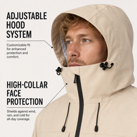 Veste coupe-vent en hardshell pour homme, veste de randonnée multifonctionnelle pour l'extérieur, imperméable, veste de montagne pour le marché péruvien
