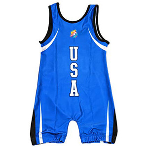 Formula1 Industries Powerlifting <b>Singlets</b>-Eco-Friendly Breathable Spandex/Polyester Plus Size Men's Blue <b>Weightlifting</b> <b>Singlet</b> - Product Image 4